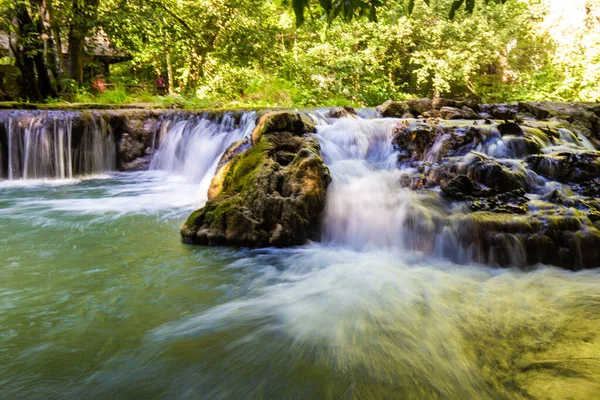 Waterfall Deep Tropical Rain Forest Sra Bok Karanee Phang Nga — Stock Photo, Image