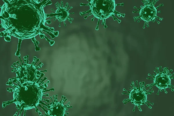 Blooming Covid Virus Épidémie Coronavirus Flottant Dans Environnement Cellulaire Épidémie — Photo