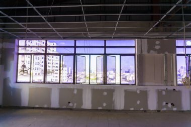 İç yenileme modern apartman, inşaat halindeki ev.