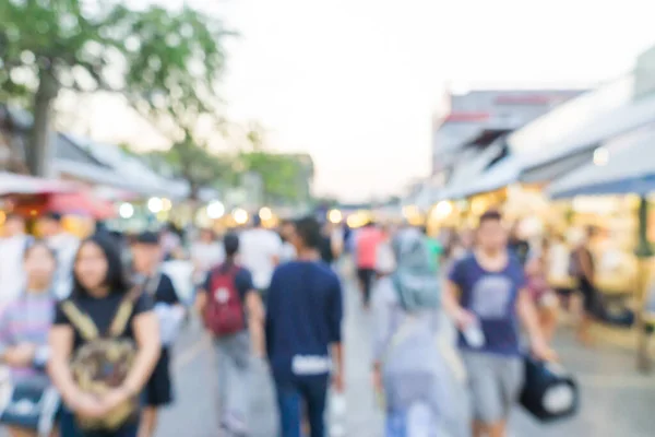 Blurred People Walking Chatuchak Outdoor Market Shopping — Stock Photo, Image