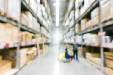 Raf ev alışveriş merkezindeki bulanık mağaza