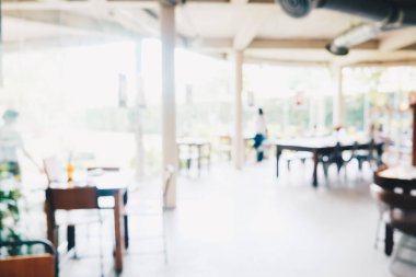 Bulanık resim kahve dükkanı soyut arka plan tonlu