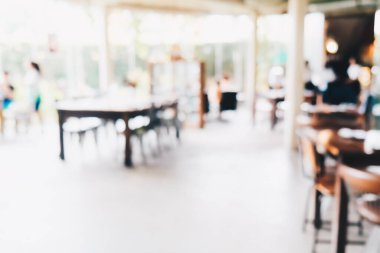 Bulanık resim kahve dükkanı soyut arka plan tonlu