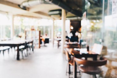 Bulanık resim kahve dükkanı soyut arka plan tonlu