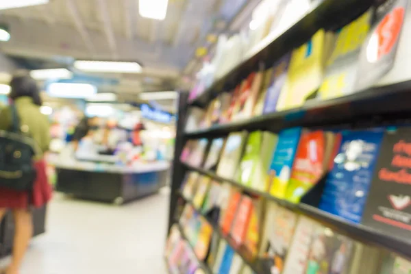 Blurred Background Book Shelf Book Store — Stock Photo, Image