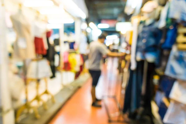 Pessoas Desfocadas Andando Chatuchak Mercado Livre Para Fazer Compras — Fotografia de Stock