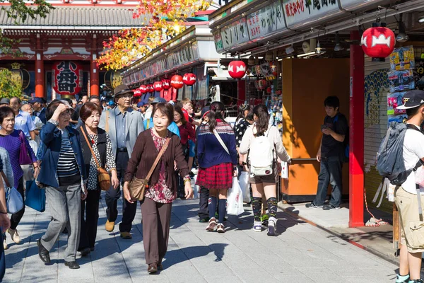 Toyko Japan Okt 2016 Touristen Spazieren Oktober 2016 Auf Dem — Stockfoto