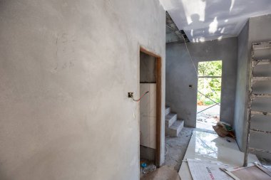 İç modern ev inşaatı yenileme endüstrisi, yeni ev konsepti