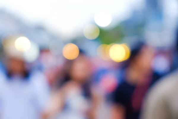 Abstracte Wazig Mensen Wandelen Openlucht Markt Zonnige Dag — Stockfoto