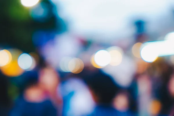 Abstracte Wazig Mensen Wandelen Openlucht Markt Zonnige Dag — Stockfoto