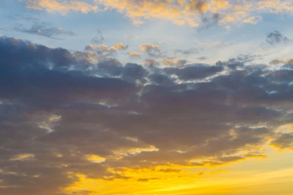 Bunte Sonnenuntergang Licht Himmel Mit Wolken Natur Landschaft — Stockfoto