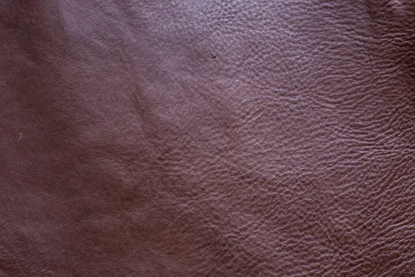 Dark Full Grain Choco Brown Leather Texture Decoration Background — Stock Photo, Image