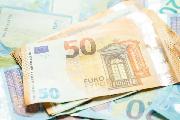 Valore Diverso Del Contesto Finanziario Delle Imprese Euro Disegno Legge — Foto Stock