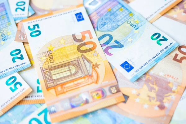 Background Value Euro Money Bill Close Finance Concept — Stock Photo, Image