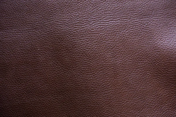 Genuine Brown Full Grain Leather Background Crafts Texture — Stock Photo, Image