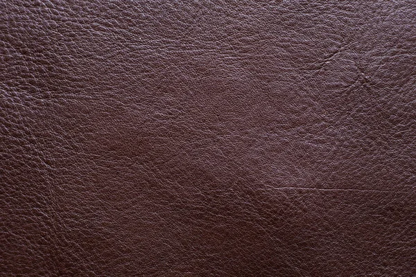 Genuine Brown Full Grain Leather Background Crafts Texture — Stock Photo, Image
