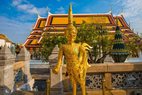 Architecture Dorée Temple Bouddha Palais Grand Bangkok Thaïlande — Photo