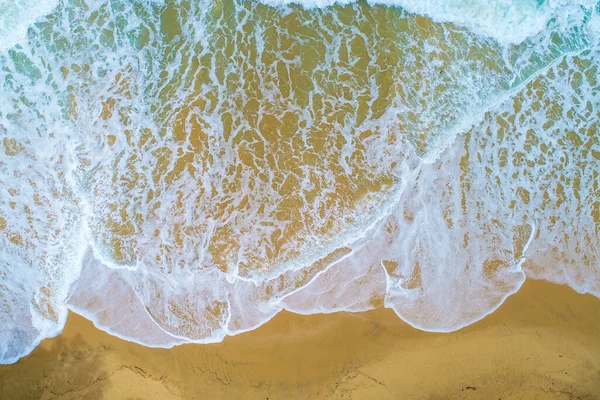 Вид Воздуха Морской Пляж Голубой Бирюзовой Волны Отпуск Caoncept — стоковое фото