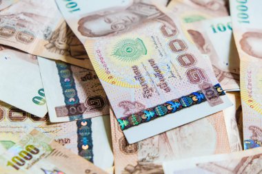 Tayland 1000 banyo değeri para geçmişi, iş konsepti