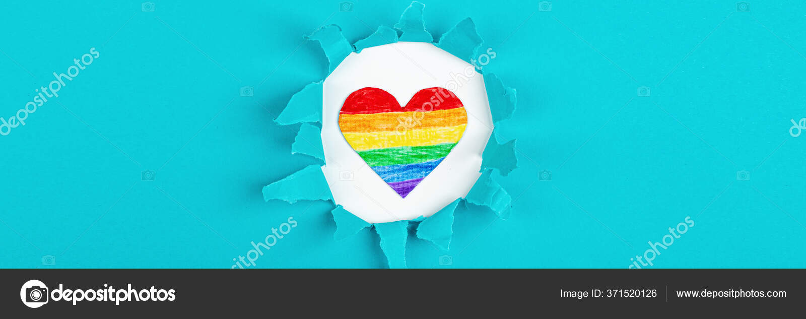 Mockup Hecho Con Bandera Del Orgullo Lgbt Con Corazon Coloreado Fotografia De Stock C Alinabuphoto 371520126 Depositphotos