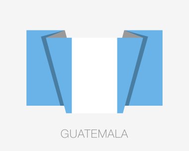 Guatemala bayrağı. Ülke adı ile düz simgesi titrek bayrak