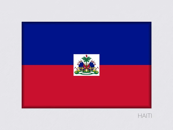 Haiti zászlaja. Téglalap alakú zászló aránya 2:3 — Stock Vector