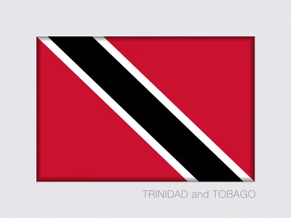 Trinidad och Tobagos flagga. Rektangulära officiella flagga. Aspekt R — Stock vektor
