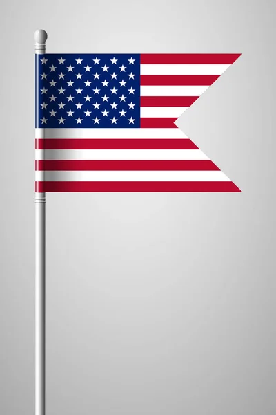 Bendera Amerika Serikat (Amerika Serikat). Bendera Amerika. Bendera Nasional o - Stok Vektor