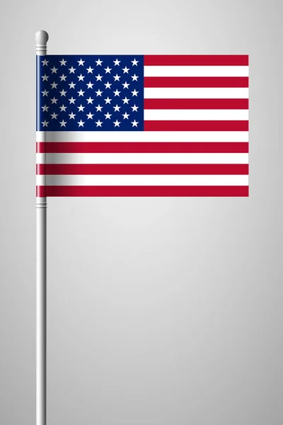 Σημαία των Ηνωμένων Πολιτειών της Αμερικής. Αμερικανική σημαία. O εθνική σημαία — Διανυσματικό Αρχείο