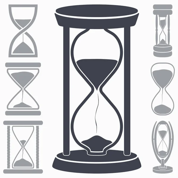 Icono de reloj de arena. Símbolo del tiempo — Vector de stock