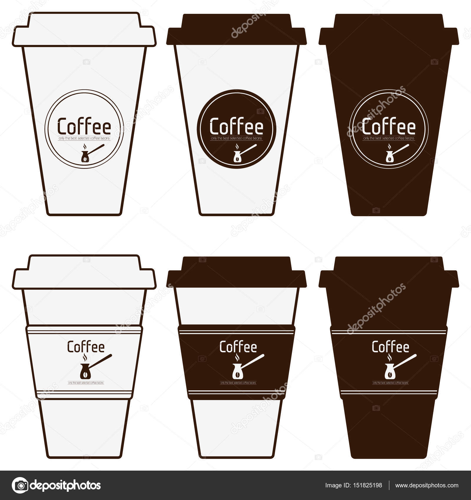 Coffee Paper Cup Silhouette