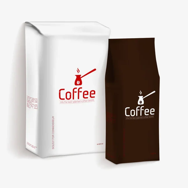 Вакуумная упаковка кофе — стоковый вектор
