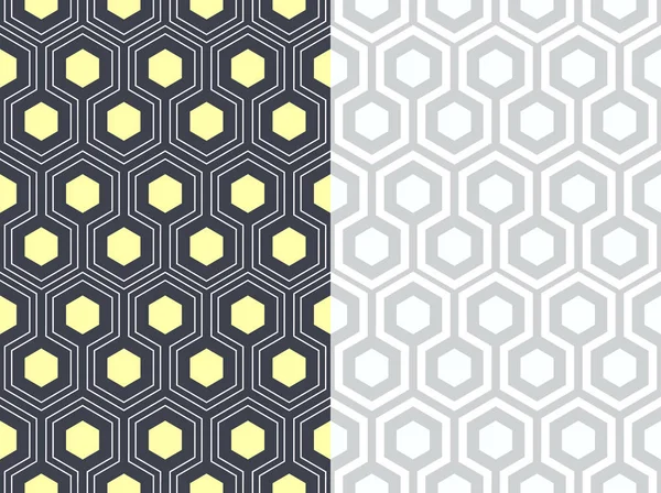 シームレスなハニカム パターン ベクトル。幾何学的な背景 — ストックベクタ