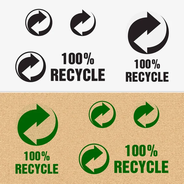 Recycle Symbol. Sign of Recycled Material — Stock Vector
