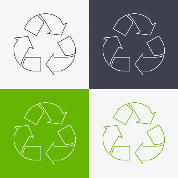 Symbol recyklingu i opakowań. Znak dla ładunku — Wektor stockowy