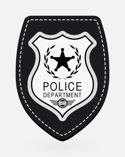 Символ полицейского значка — стоковый вектор