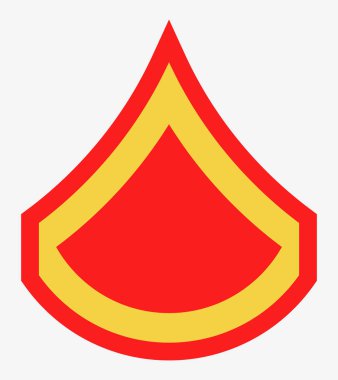 Askeri rütbe ve nişanlar. Çizgili ve köşeli çift ayraçları ordusunun