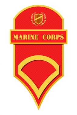 Askeri rütbe ve nişanlar. Çizgili ve köşeli çift ayraçları ordusunun