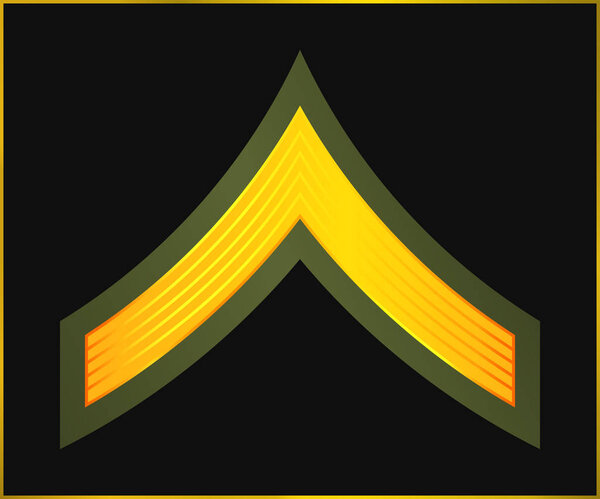 Military Ranks and Insignia. Stripes and Chevrons of Army