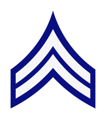 Askeri rütbe ve nişanlar. Çizgili ve köşeli çift ayraçları ordusunun