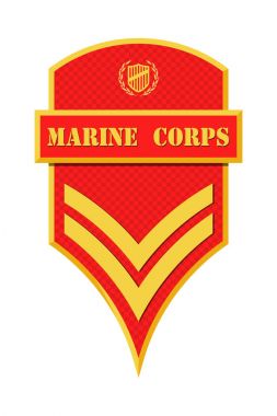 Askeri rütbe ve nişanlar. Çizgili ve köşeli çift ayraçları ordusunun