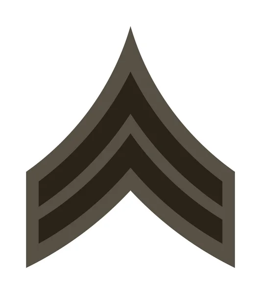 Ranuras militares e insignias. Rayas y Chevrones del Ejército — Vector de stock