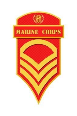 Askeri rütbe ve nişanlar. Çizgili ve köşeli çift ayraçları ordusunun