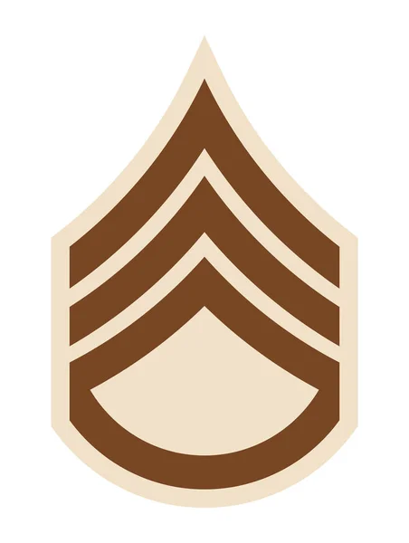 Lijst van militaire rangen en insignes. Strepen en dubbele punthaken van leger — Stockvector
