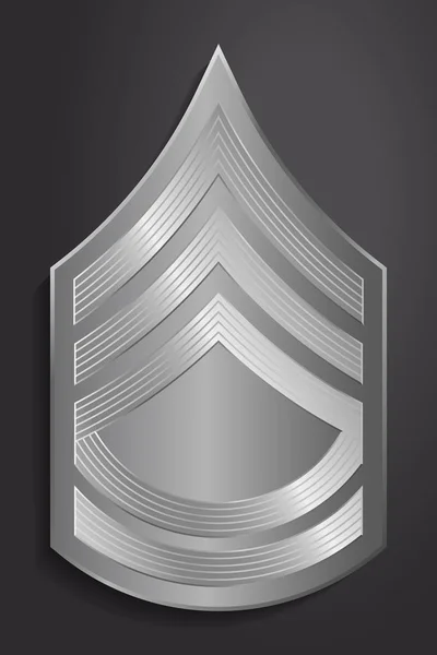 Ranuras militares e insignias. Rayas y Chevrones del Ejército — Vector de stock