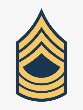 Askeri rütbe ve nişanlar. Çizgili ve köşeli çift ayraçları ordusunun