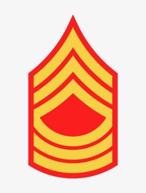 Askeri rütbe ve nişanlar. Çizgili ve köşeli çift ayraçları ordusunun