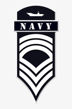 Askeri rütbe ve nişanlar. Çizgili ve köşeli çift ayraçları ordusunun