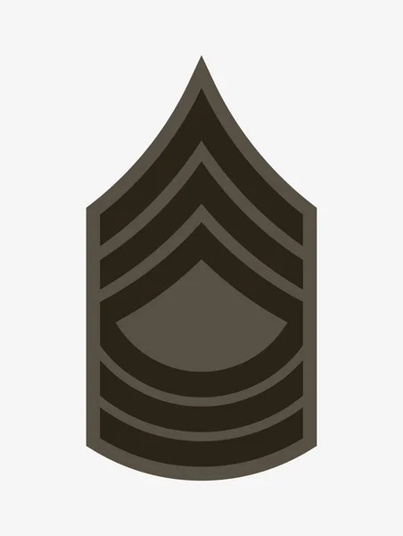 Postos militares e insígnias. Listras e Chevrons do Exército —  Vetores de Stock