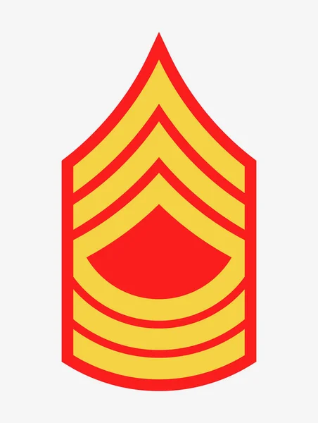 Ranuras militares e insignias. Rayas y Chevrones del Ejército — Vector de stock